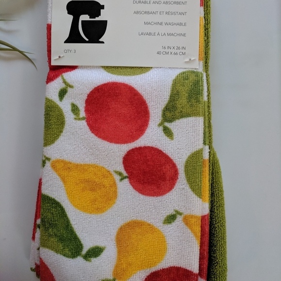KitchenAid Fruit Farmhouse Kitchen Towels Durable - Picture 3 of 5